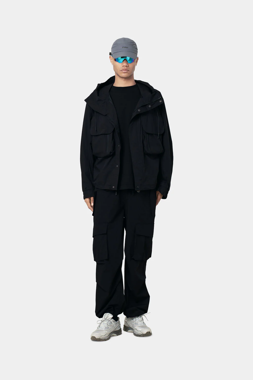 CARGO SHELL JACKET- BLACK - Image 3