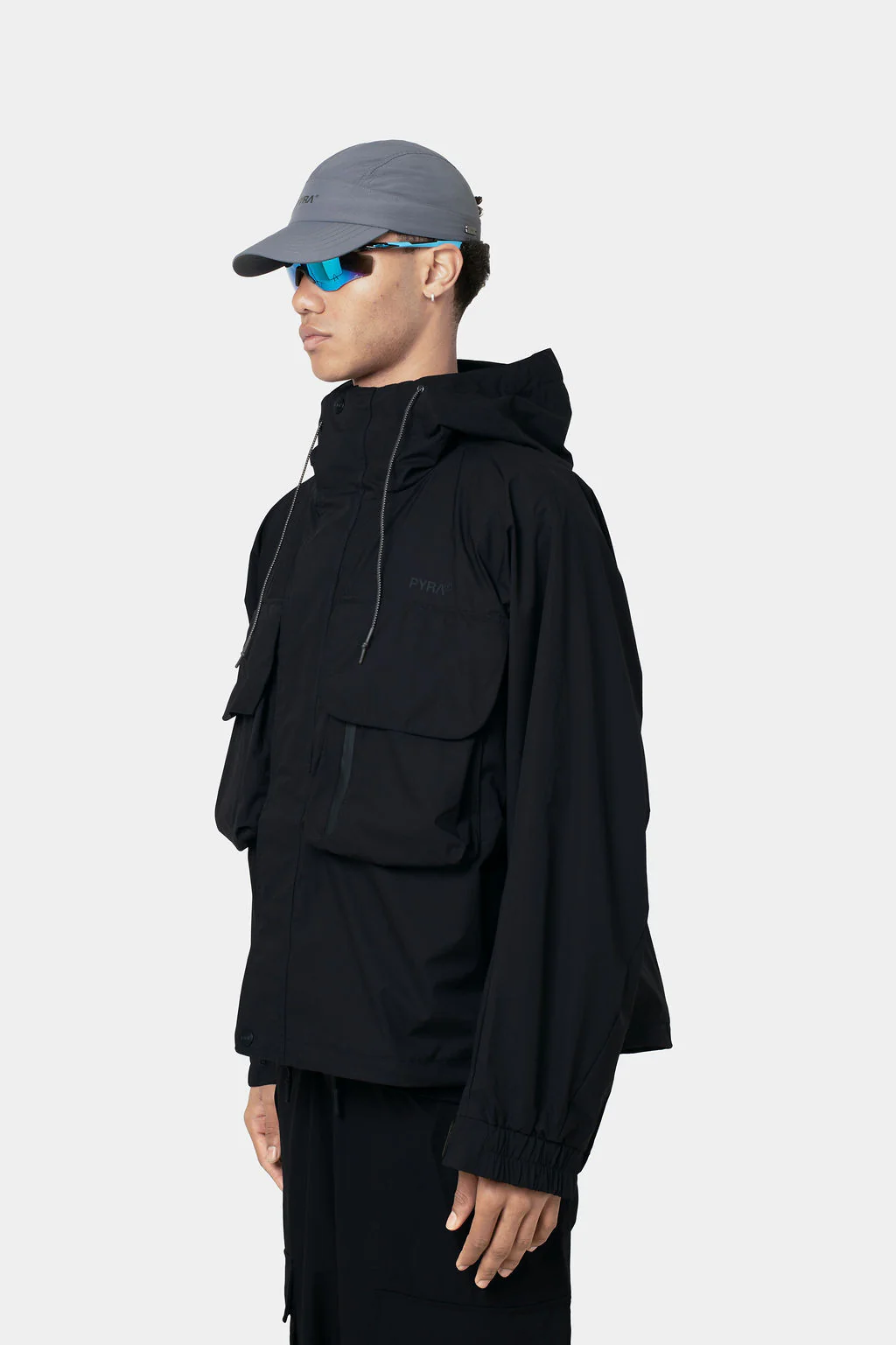 CARGO SHELL JACKET- BLACK - Image 4