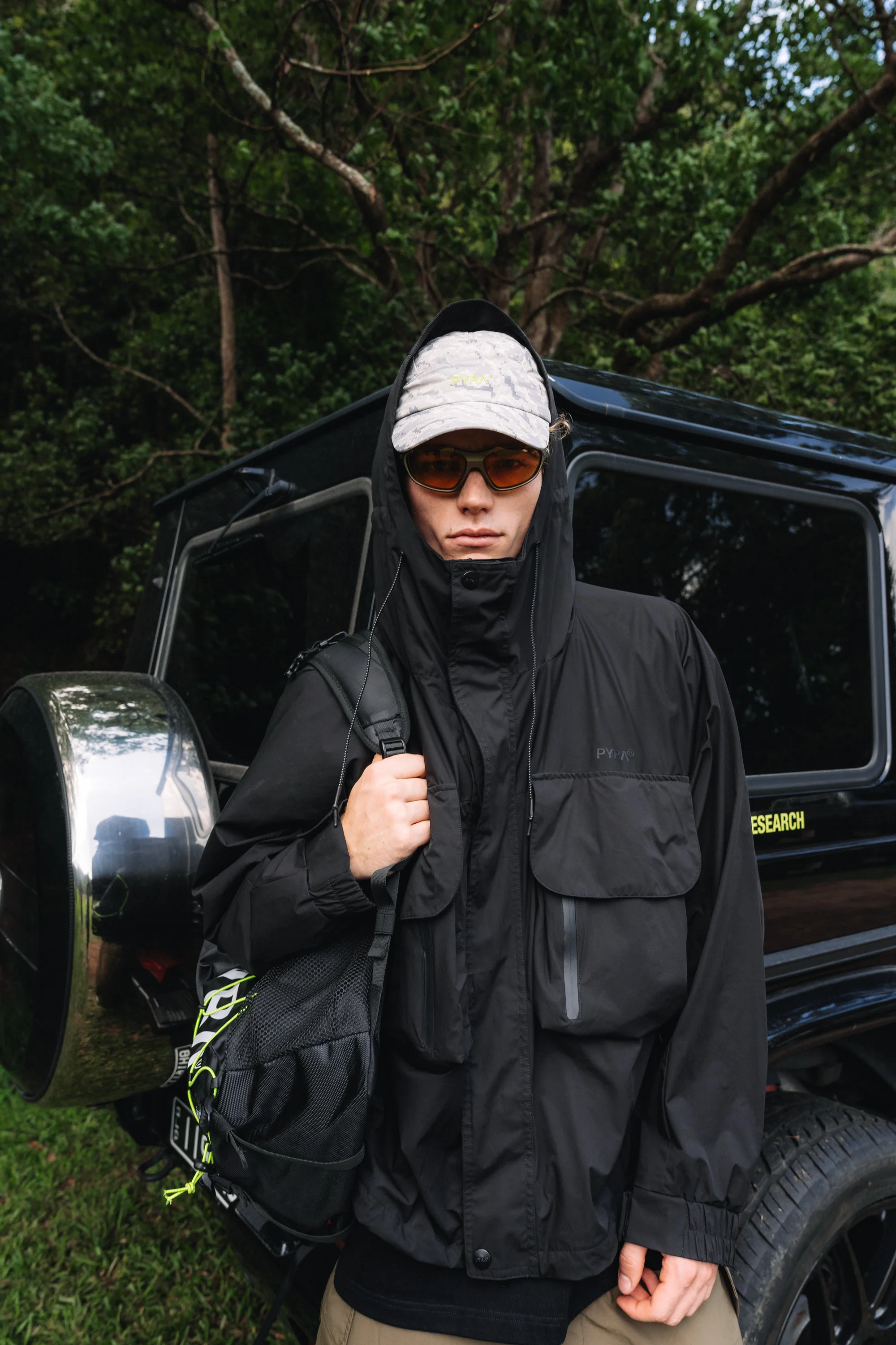 CARGO SHELL JACKET- BLACK - Image 5