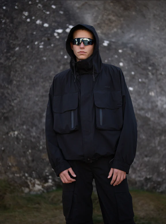 CARGO SHELL JACKET- BLACK - Image 6