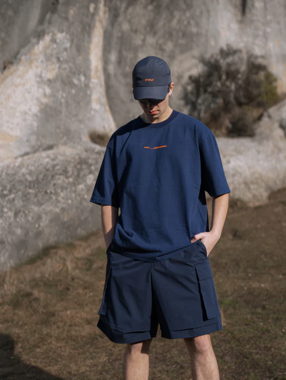 CORE LOGO STRAPBACK- NAVY / ORANGE - Image 2