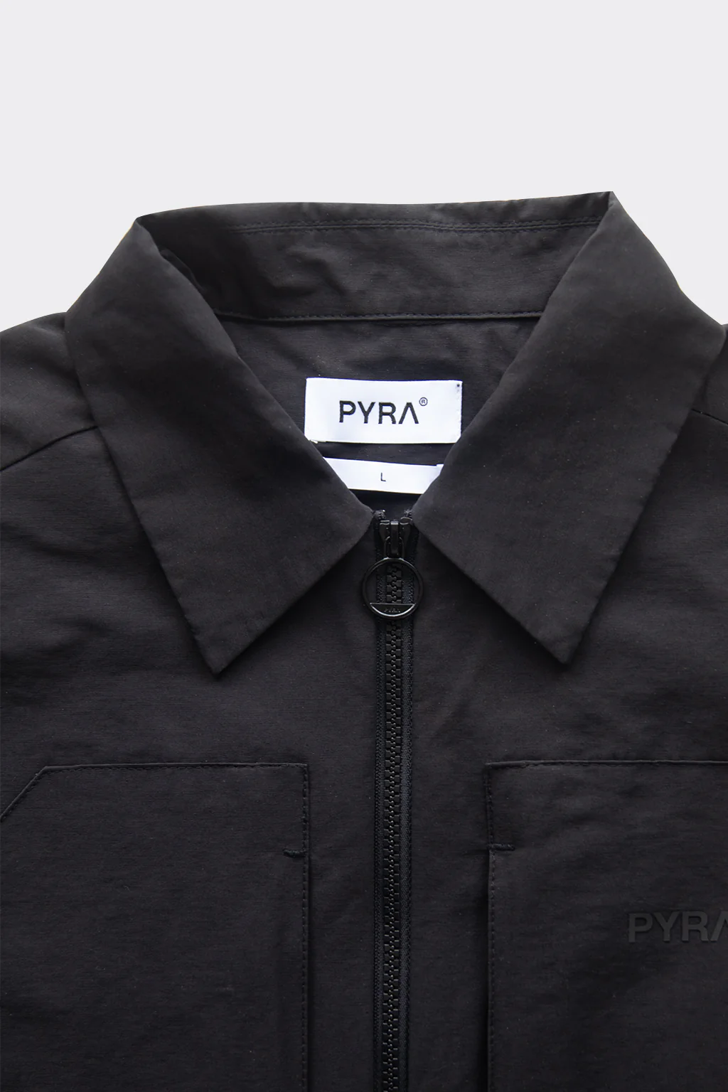 NERO NYLON OVERSHIRT - BLACK - Image 7