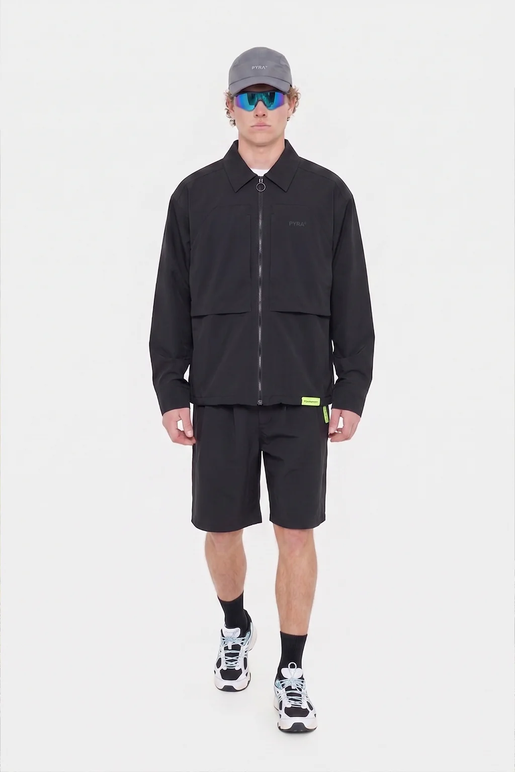 NERO NYLON OVERSHIRT - BLACK - Image 8