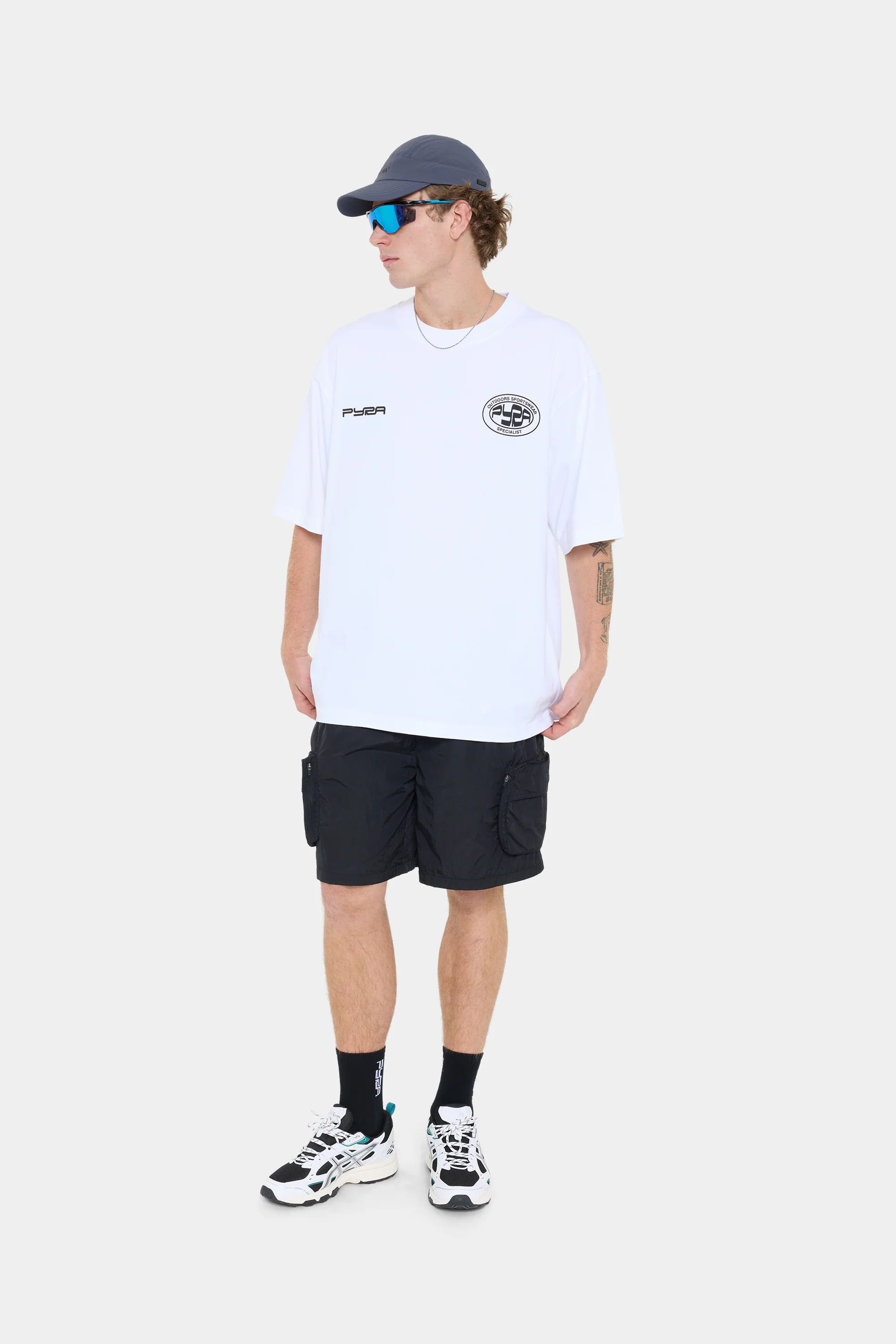 OUTDOORS BOX TEE - WHITE - Image 4
