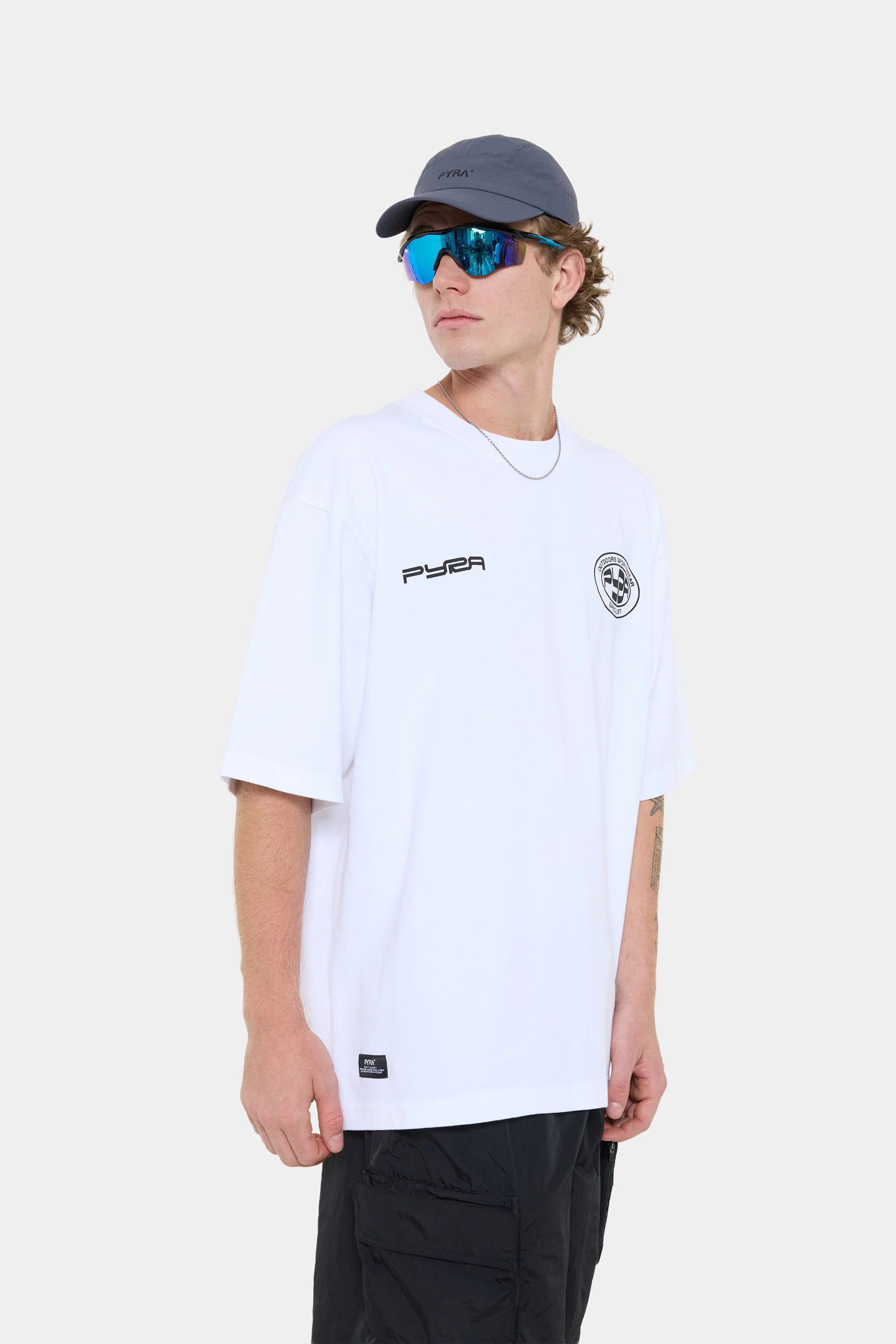 OUTDOORS BOX TEE - WHITE - Image 7