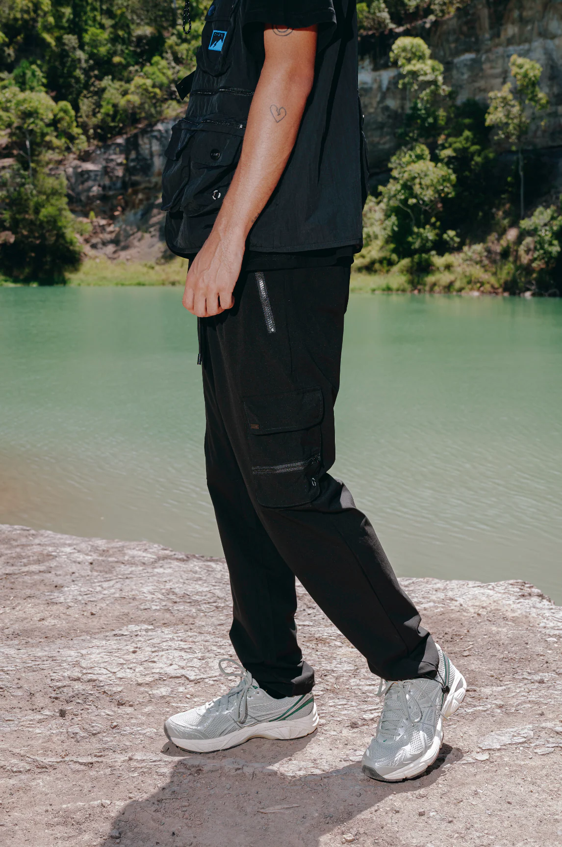 PYRA Nero Cargo Pants Black - Image 3