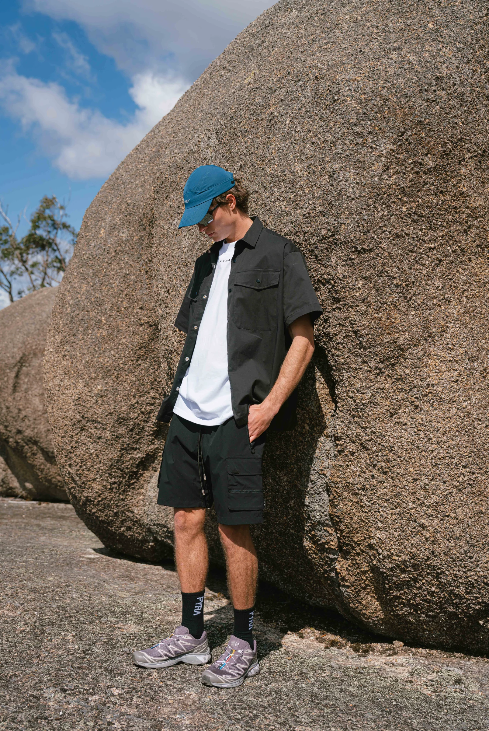 Nero Cargo Shorts Black - Image 12
