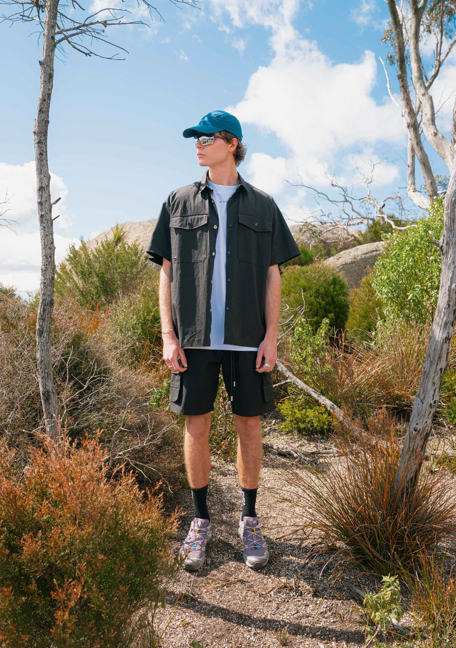 Nero Cargo Shorts Black - Image 6