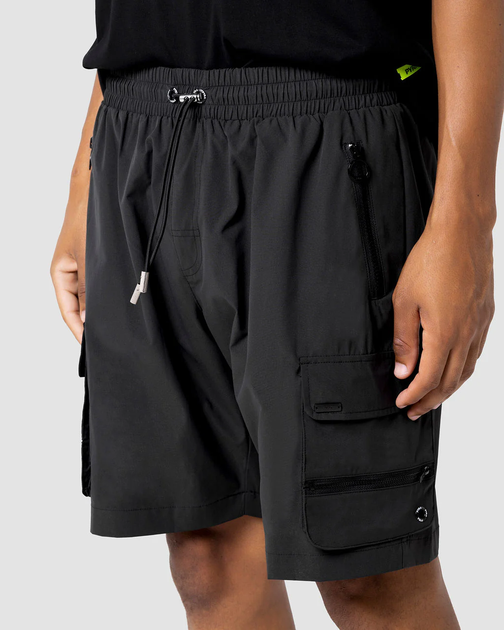 Nero Cargo Shorts Black - Image 9